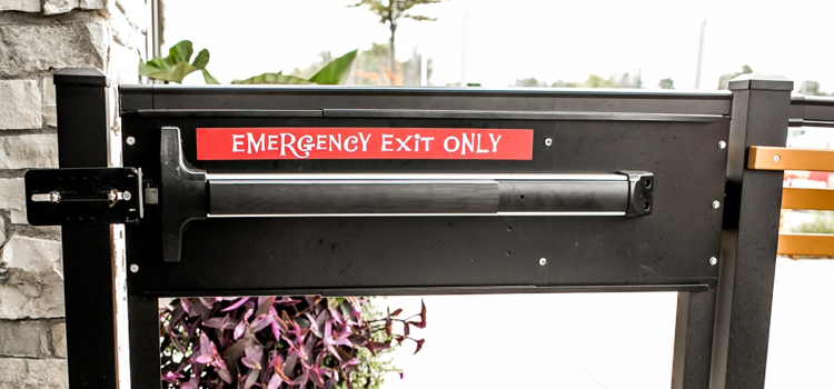 emergency push bar installation in Morro Bay